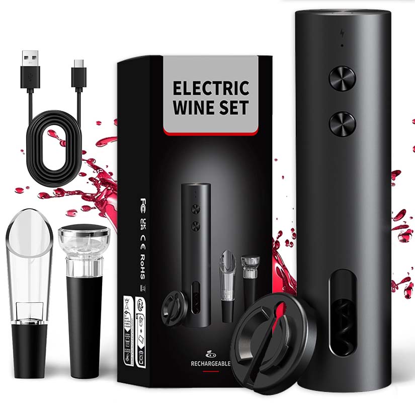 4-in-1 Electric Bottle Wine Op - Wine Opener Electric 评论和价格