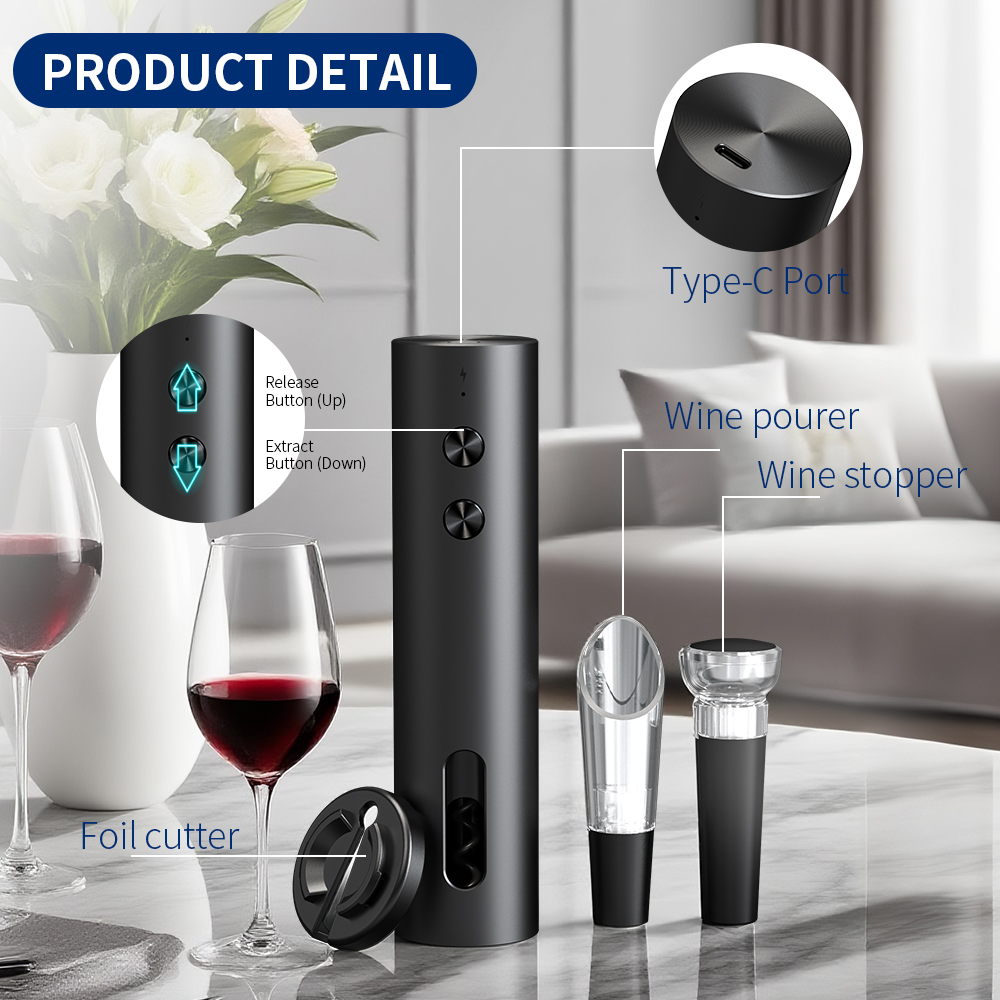 4-in-1 Electric Bottle Wine Op - Wine Opener Electric 评论和价格