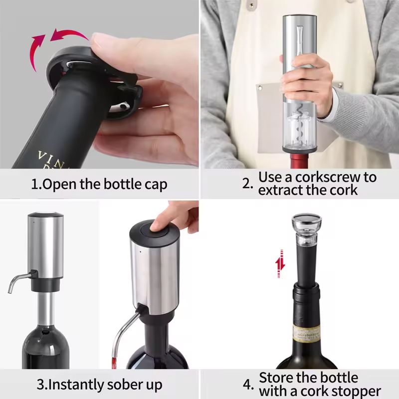 4-in-1 Rechargeable Electric W - Wine Opener Electric 评论和价格