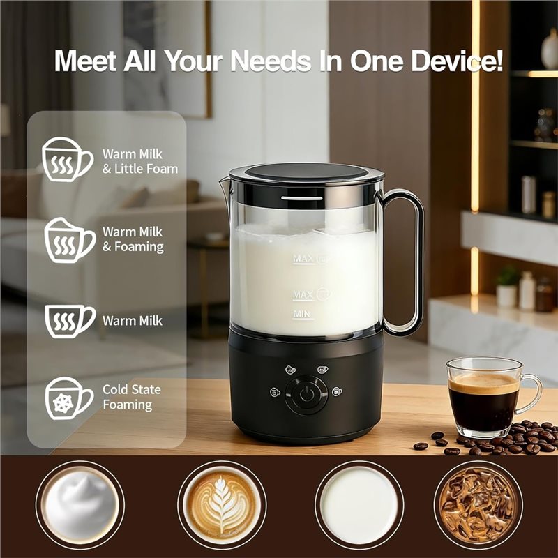 AC39-Milk Frother, 4-In-1 Elec - Yogurt Maker Electric 评论和价格