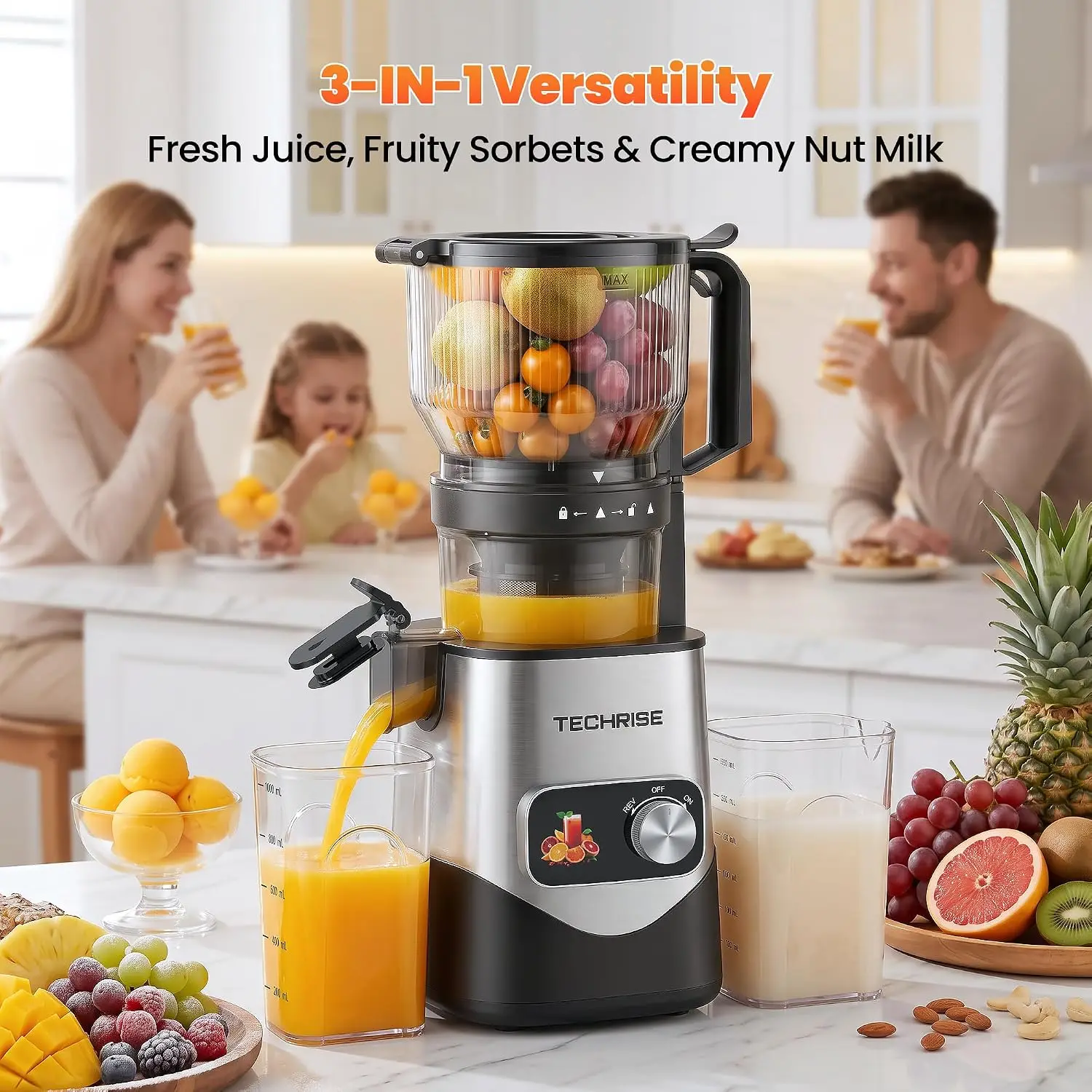 Bestseller3-In-1 Cold Press Ju - Juicer Cold Press Slow 评论和价格