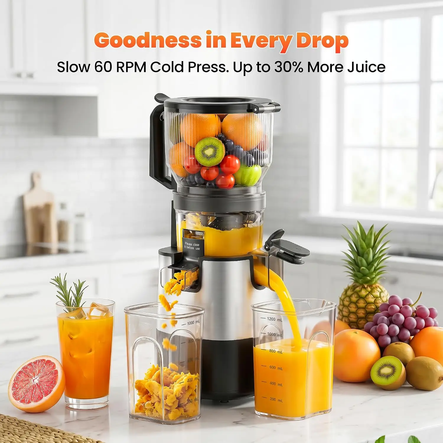Bestseller3-In-1 Cold Press Ju - Juicer Cold Press Slow 评论和价格