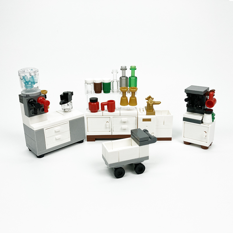 MOC block creative toys kitche - Kitchen Appliances Refrigerators 评论和价格