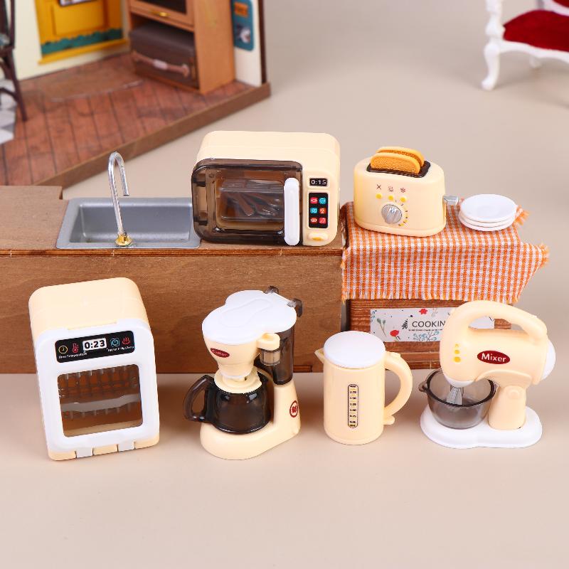 1 Set 1 12 Miniature Coffee Ma - Kitchen Appliances For Gift 评论和价格