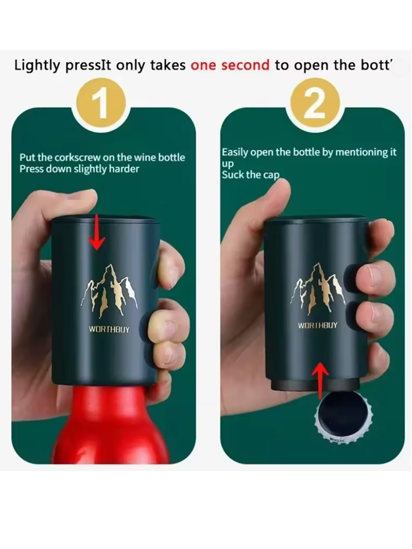 1Pcs Automatic Beer Bottle Ope - Wine Opener Electric 评论和价格