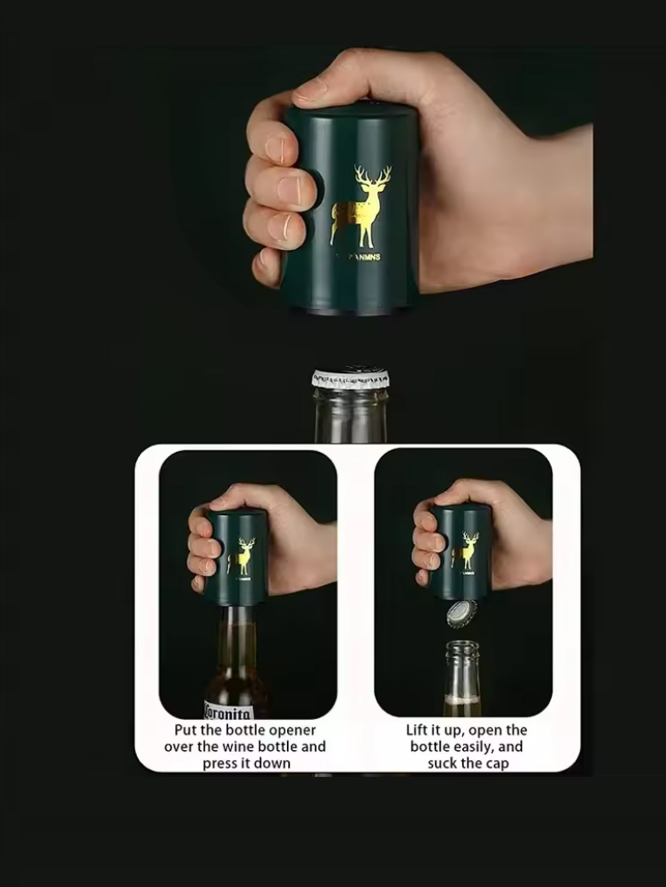 1Pcs Automatic Beer Bottle Ope - Wine Opener Electric 评论和价格